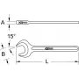 KS TOOLS yksittäinen isku-kiintoavain, 40 mm (517.0540)