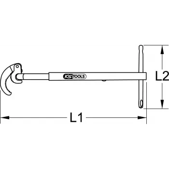 KS TOOLS teleskooppinen hajulukkoavain, Ø 32-63mm (126.2000)