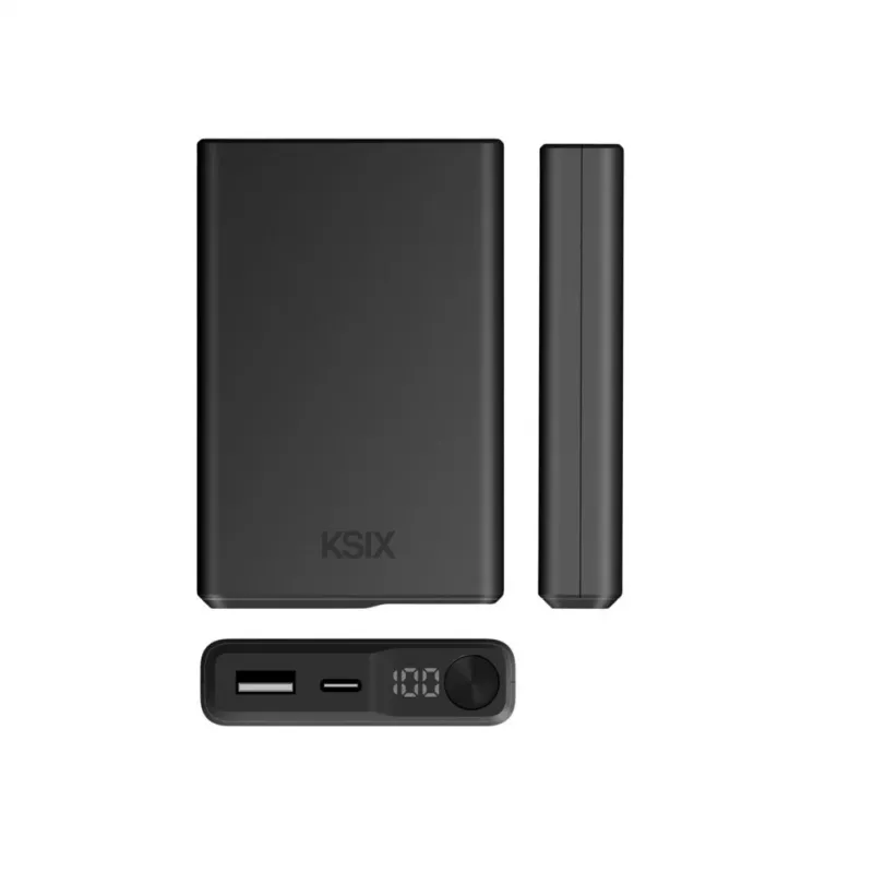 KSIX magneettinen varavirtalähde 10000 mAh 22.5W, musta