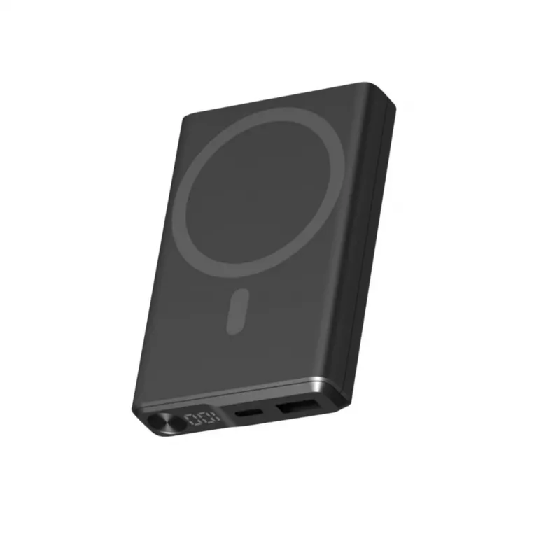 KSIX magneettinen varavirtalähde 10000 mAh 22.5W, musta