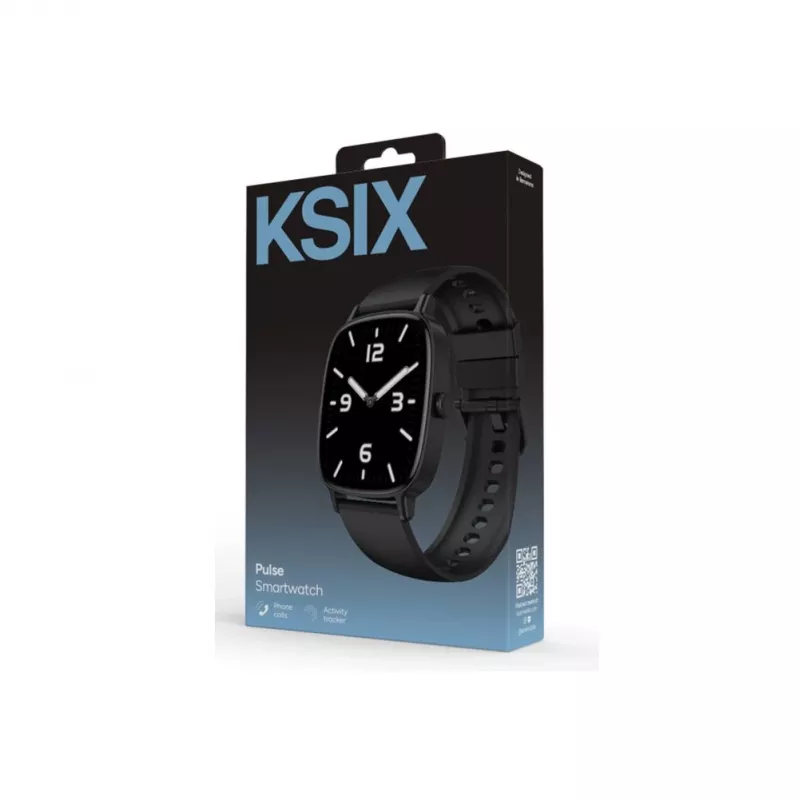 KSIX Smartwatch PULSE, musta