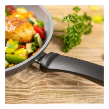 Kuhn Rikon EASY CERAMIC paistinpannusarja 24 + 28 cm, keraaminen tarttumaton pinnoite, induktio, musta