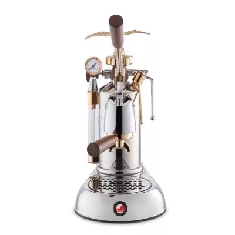 La Pavoni LPLEXP01EU manuaalinen vipukahviespressokone Expo 2015 kulta-kromi, 1,6 L, 950 W