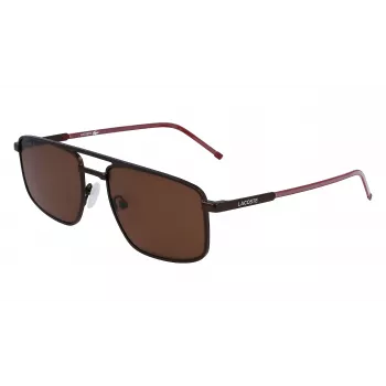 Lacoste L255S-5619201 miesten suorakaiteen muotoiset aurinkolasit - havanna/kilpikonnakehys, vihreät linssit, 56/19/145 mm