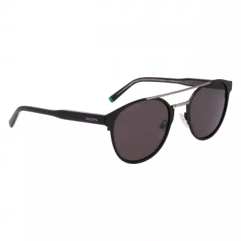 Lacoste L263S-2 miesten suorakaiteen muotoiset aurinkolasit - musta kehys, harmaat linssit, 53 mm