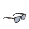 Lacoste L3651SRG-001 unisex-aurinkolasit - musta asetaattikehys, harmaat polykarbonaattilinssit, 48 mm linssin leveys