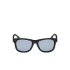 Lacoste L3651SRG-001 unisex-aurinkolasit - musta asetaattikehys, harmaat polykarbonaattilinssit, 48 mm linssin leveys