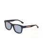 Lacoste L3651SRG-001 unisex-aurinkolasit - musta asetaattikehys, harmaat polykarbonaattilinssit, 48 mm linssin leveys