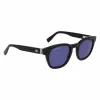 Lacoste L6015SN-1 unisex-aurinkolasit musta kehys harmaat linssit 49 mm