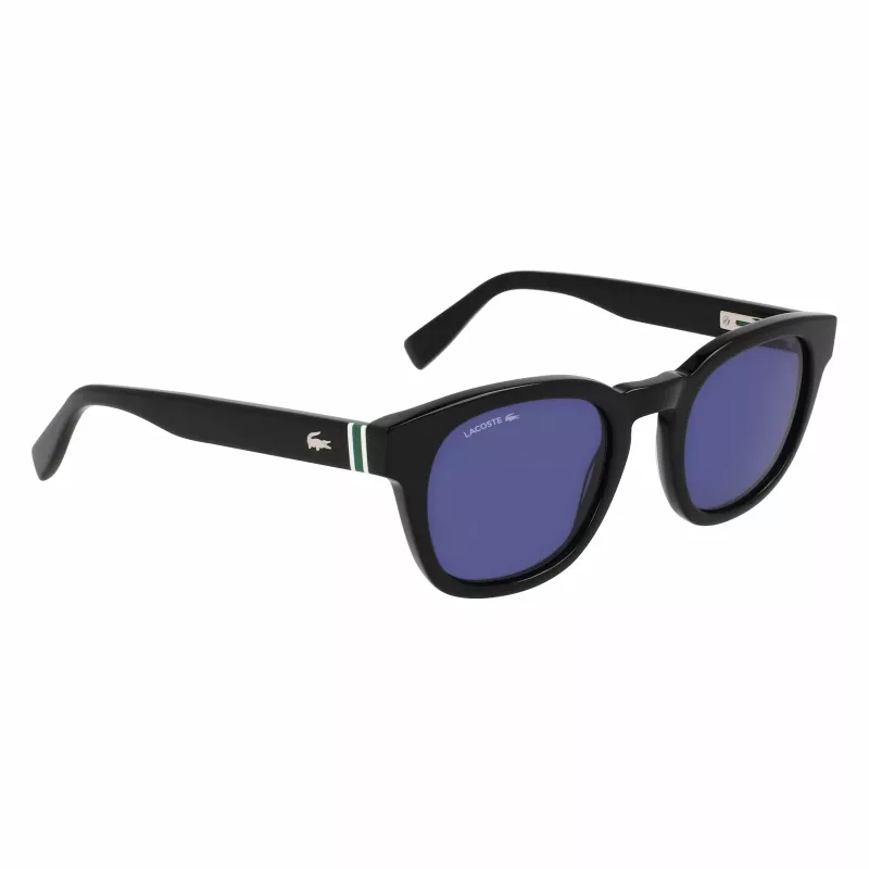 Lacoste L6015SN-1 unisex-aurinkolasit musta kehys harmaat linssit 49 mm