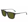 Lacoste L6017S5517240 suorakaiteen muotoiset Havana-aurinkolasit miehille - ruskeat linssit 55/17/145 mm