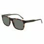 Lacoste L6025S-214 miesten suorakaiteen muotoiset aurinkolasit - havanna/harmaa - 56/17/145 mm