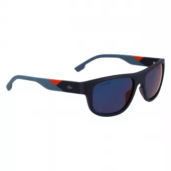 Lacoste L6042S-424 miesten suorakaiteen muotoiset aurinkolasit sininen 55/17/145 mm