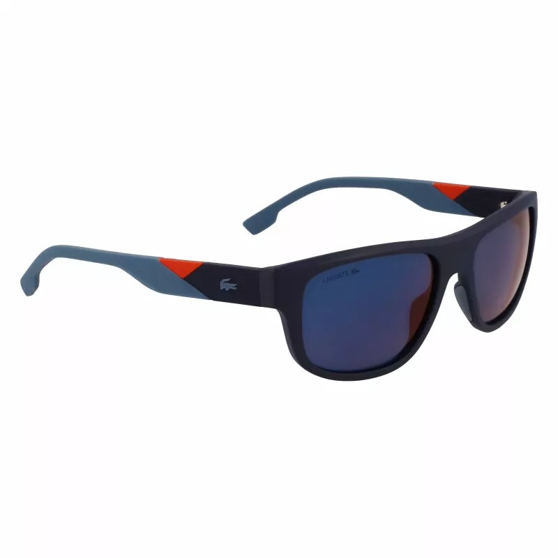 Lacoste L6042S-424 miesten suorakaiteen muotoiset aurinkolasit sininen 55/17/145 mm