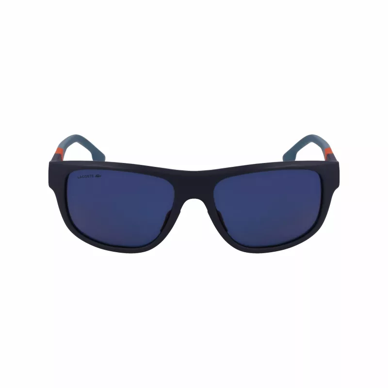 Lacoste L6042S-424 miesten suorakaiteen muotoiset aurinkolasit sininen 55/17/145 mm