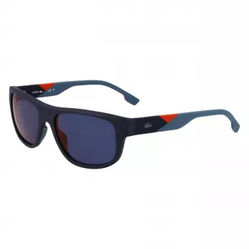Lacoste L6042S-424 miesten suorakaiteen muotoiset aurinkolasit sininen 55/17/145 mm