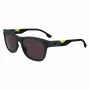 Lacoste L6043S-301 miesten suorakaiteen muotoiset aurinkolasit - vihreä kehys, harmaat linssit, 56/18/145 mm