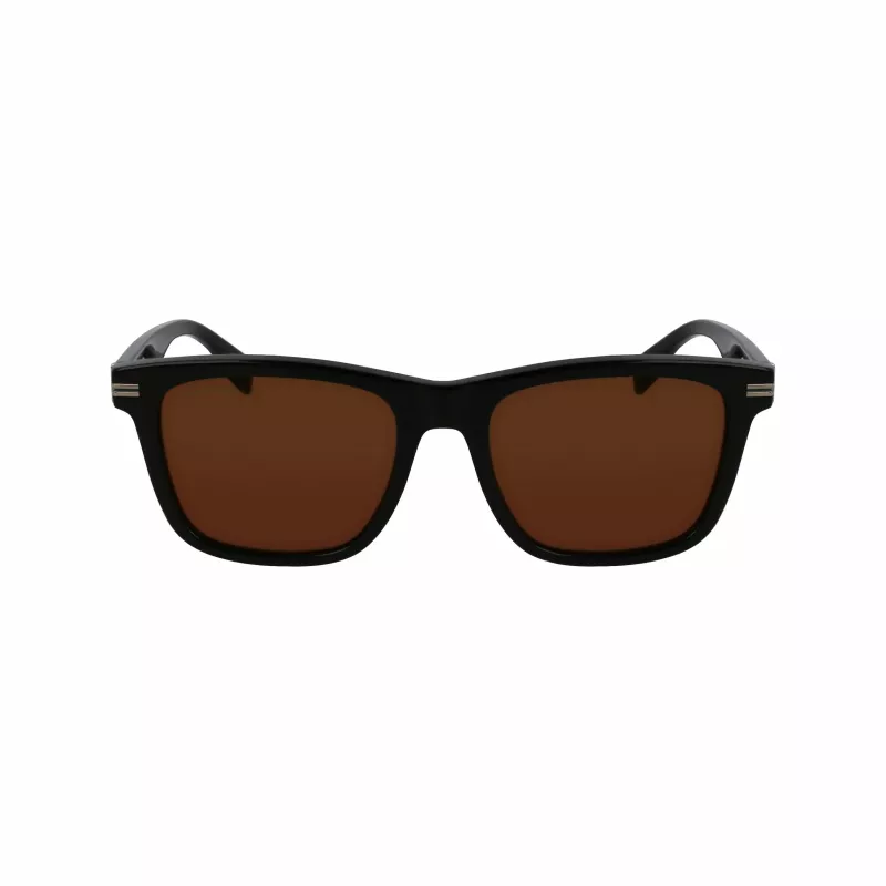 Lacoste L6045S-1 miesten aurinkolasit, musta asetaattikehys, harmaat polykarbonaattilinssit, 54/19/145 mm