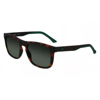 Lacoste L956S-230 miesten aurinkolasit Havana ruskea suorakaiteen muotoinen asetaatti 55 mm