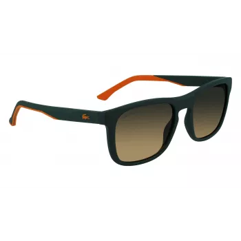 Lacoste L956S-301 miesten suorakaiteen muotoiset aurinkolasit vihreät asetaattikehykset UV400