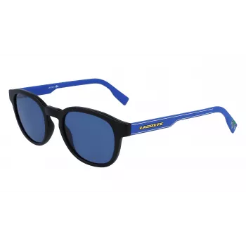 LACOSTE L968SX-002 unisex-aurinkolasit musta kehys harmaat linssit 51 mm