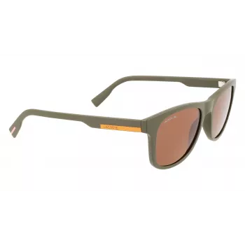 LACOSTE L969S-5420317 unisex suorakaiteen muotoiset aurinkolasit - musta kehys harmaat linssit 54/20/145 mm