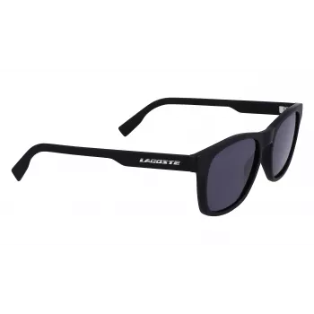 Lacoste miesten L988S-2 suorakaiteen muotoiset aurinkolasit - musta kehys harmaat linssit 54 mm