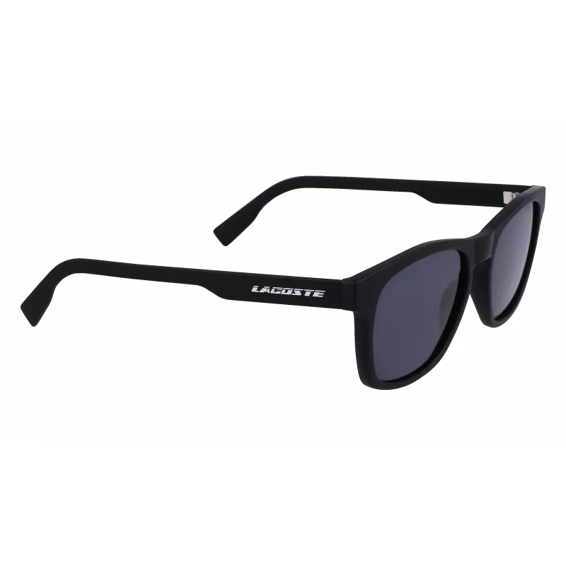 Lacoste miesten L988S-2 suorakaiteen muotoiset aurinkolasit - musta kehys harmaat linssit 54 mm