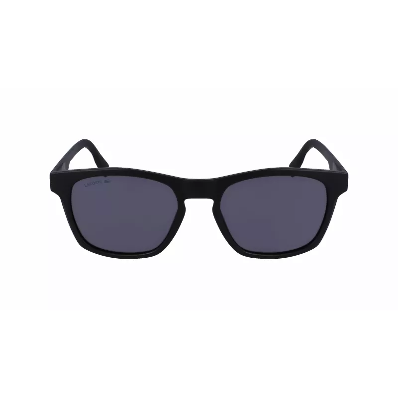 Lacoste miesten L988S-2 suorakaiteen muotoiset aurinkolasit - musta kehys harmaat linssit 54 mm