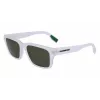 Lacoste miesten suorakaiteen muotoiset aurinkolasit L6004S-970 musta/harmaa 55/19/145 mm