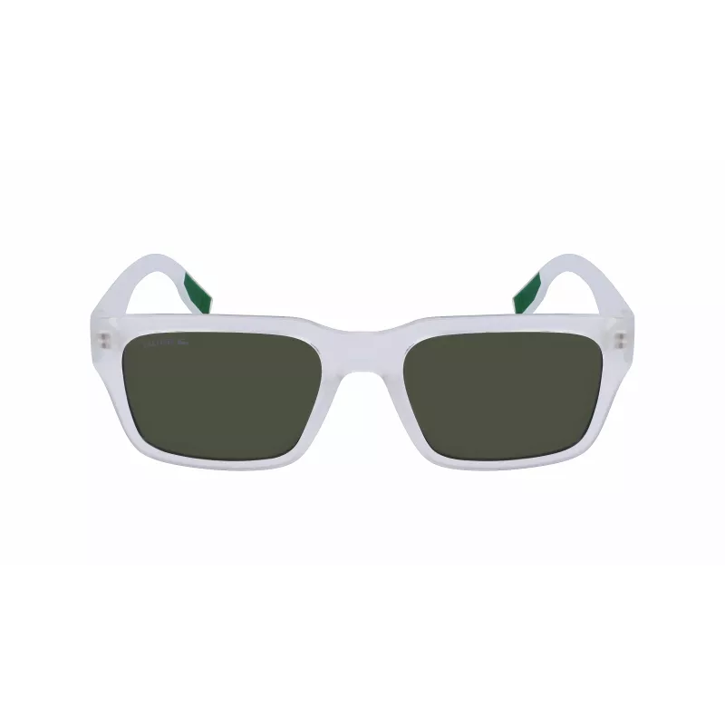 Lacoste miesten suorakaiteen muotoiset aurinkolasit L6004S-970 musta/harmaa 55/19/145 mm