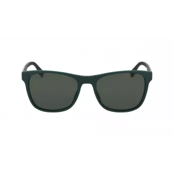 Lacoste miesten suorakaiteen muotoiset aurinkolasit L6031S-301 Havana vihreä 56/18/145 mm