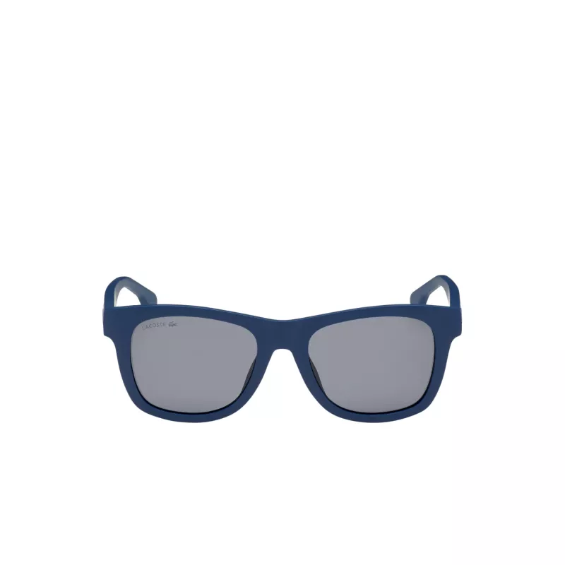 LACOSTE aurinkolasit L3651SRG-400 unisex matta sininen suorakaide täysreunus 48/17/130 mm