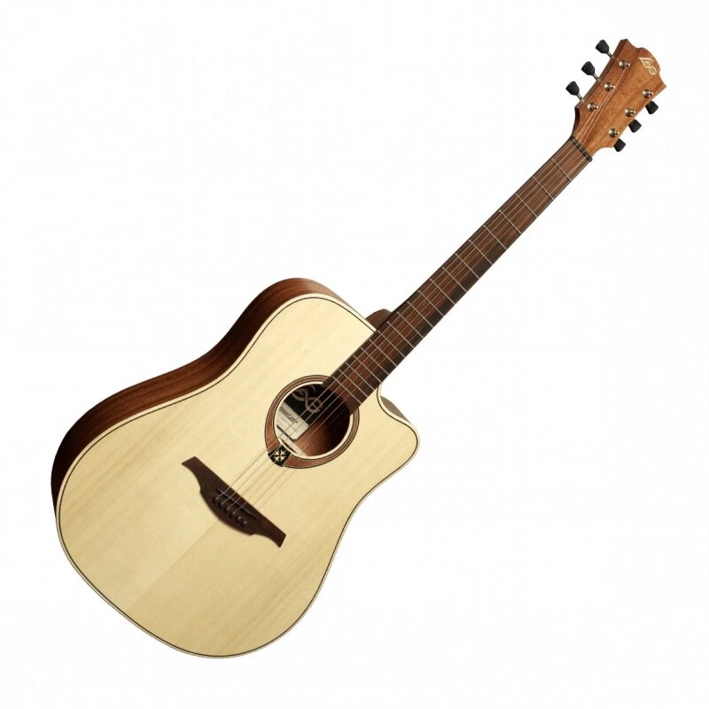 Lag GLA Tramontane 70 DC Dreadnought Cutaway akustinen sähkökitara - luonnonvärinen