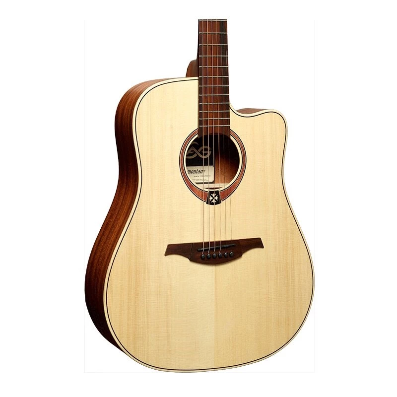 Lag GLA Tramontane 70 DC Dreadnought Cutaway akustinen sähkökitara - luonnonvärinen