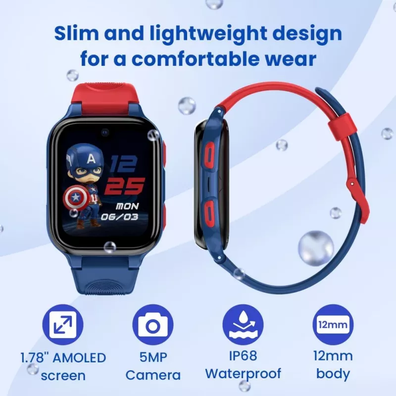 LAGENIO AI Kids Watch K9 4G sininen