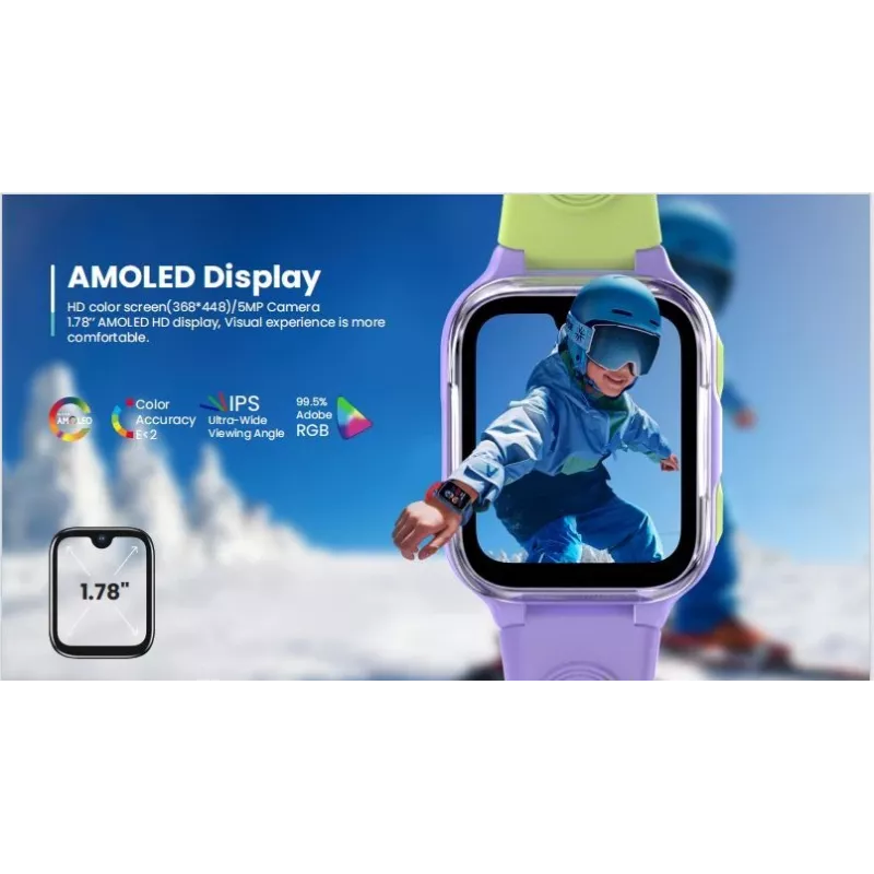 LAGENIO AI Kids Watch K9 4G violetti