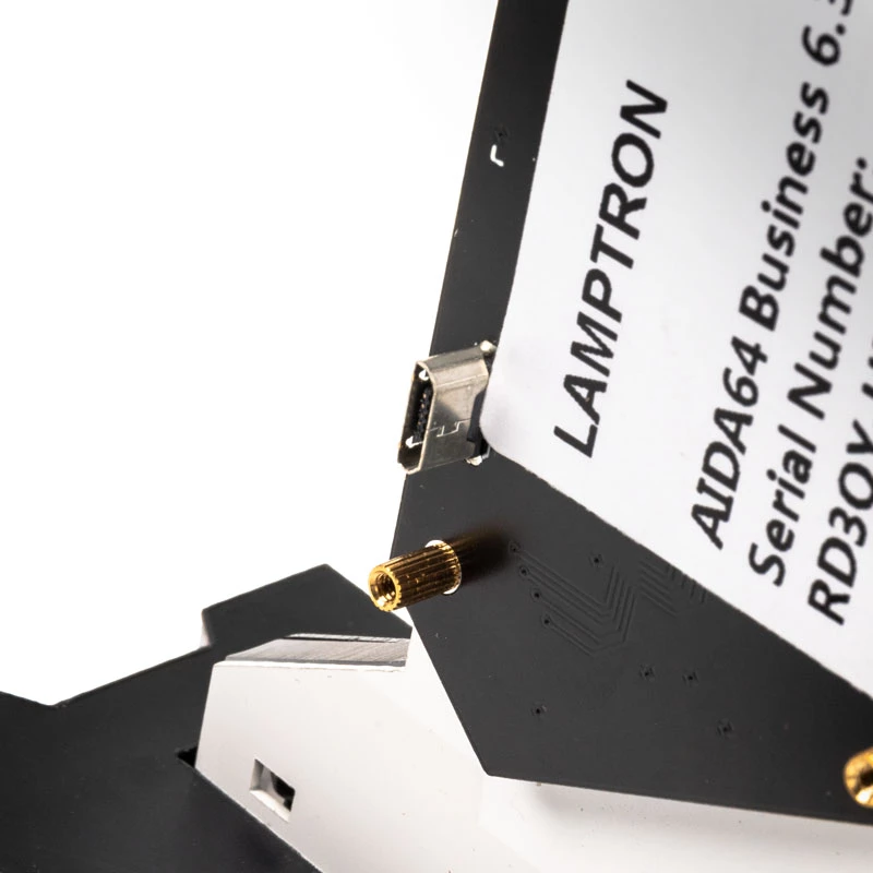 Lamptron pystysuuntainen GPU-teline näytöllä - musta