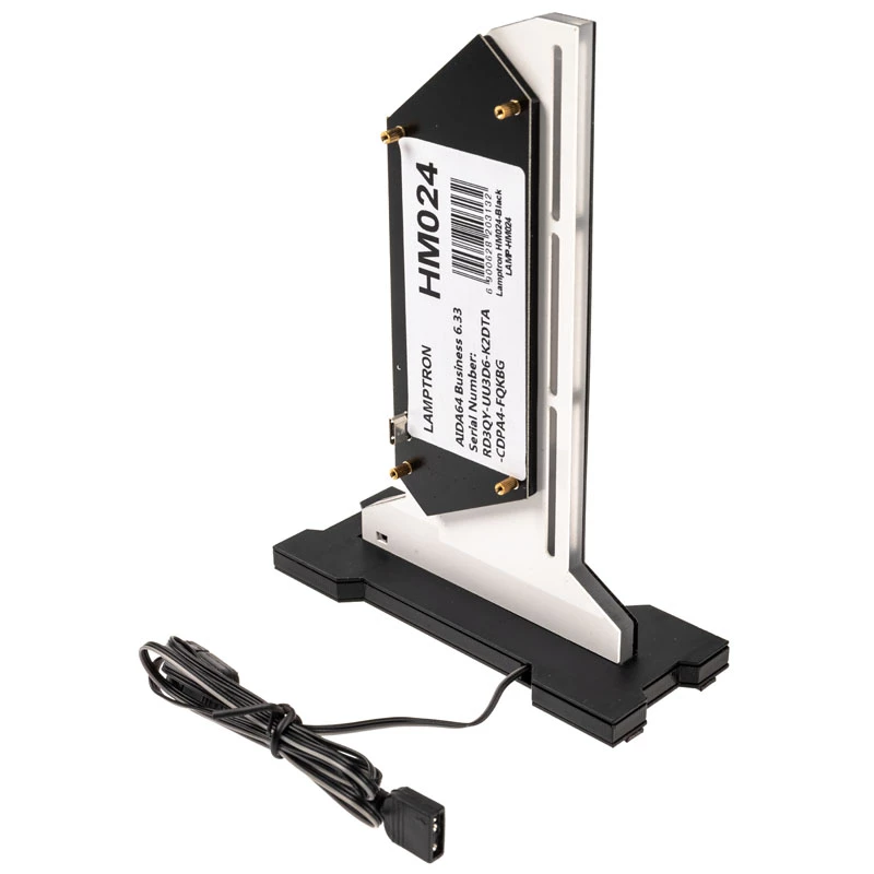 Lamptron pystysuuntainen GPU-teline näytöllä - musta