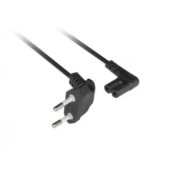 Lanberg 1,8 m kulmavirtakaapeli europistoke IEC C7 (musta)