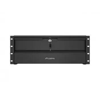 LANBERG 4U 19 tuuman kiinteä hylly 360 mm musta 90 kg kantavuus