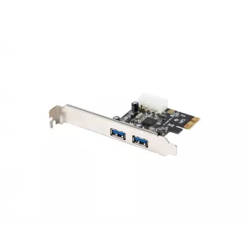 Lanberg PCE-US3-002 sisäinen USB 3.2 Gen 1 PCI Express -kortti, 2 ulkoista porttia ja 1 sisäinen header