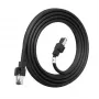 LANVIEW Cat6a HIGH-FLEX S/FTP ulkoverkkokaapeli – 10GbE, 500 MHz, 23 AWG massiivikupari, musta