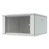 LANVIEW Quick Assembly Flat Pack 19 - 6U seinäkiinnitteinen verkkokaappi, 600x500x370mm, musta