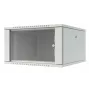 LANVIEW Quick Assembly Flat Pack 19 - 6U seinäkiinnitteinen verkkokaappi, 600x500x370mm, musta
