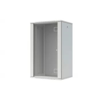 LANVIEW pikakoottava Flat Pack 19 9U seinäasennettava verkkokaappi, musta, 600x464x450mm