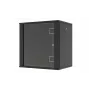 LANVIEW pika-asennettava Flat Pack 19 seinäkotelo 9U musta