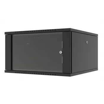LANVIEW RWF07U66BL 7U 19 tuuman nopeasti koottava Flat Pack -seinäkaappi, musta