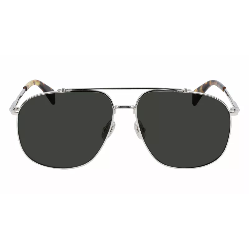 LANVIN LNV110S-045 miesten kulmikkaat aurinkolasit musta/harmaa 60/14/145 mm