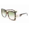 LANVIN naisten aurinkolasit LNV624S-236 Havana ruskea liukuväri 53 mm
